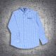 CrownLux Blue Gingham Dress Shirt